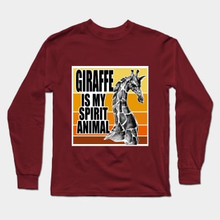 Giraffe Spirit Animal Long Sleeve T-Shirt